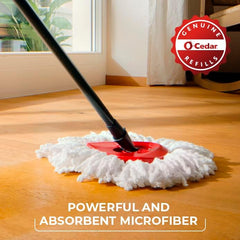 O-Cedar EasyWring Spin Mop Microfiber Refill (Pack of 4)