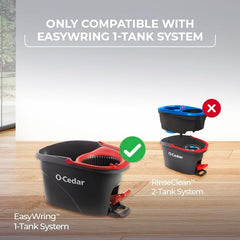 O-Cedar EasyWring Spin Mop Microfiber Refill (Pack of 4)