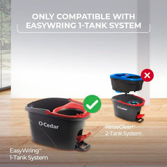 O-Cedar EasyWring Spin Mop Microfiber Refill (Pack of 4)