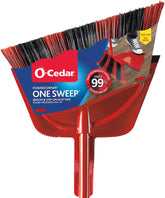 O-Cedar Pet Pro Broom with Step-On Dustpan | Remove 99% with One Sweep | DustPan Removes 3 Times More Pet Hair | Quiet Cleaning Tool for Cat and Dog Owners