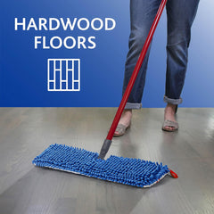O-Cedar Hardwood Floor 'N More Microfiber Flip Mop , Blue