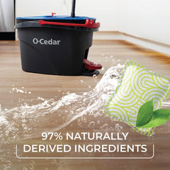 O-Cedar PACS Hard Floor Cleaner, Lavender Scent 10 Count (1-Pack) | Made with Naturally-Derived Ingredients | Safe to Use on All Hard Floors | Perfect for Mop Buckets