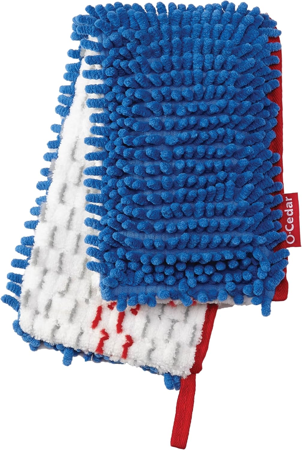 O-Cedar Hardwood Floor 'N More 3-Action Flip Mop Head Replacement | Machine Washable | Reusable | Microfiber Refill | Removes 99% of Bacteria