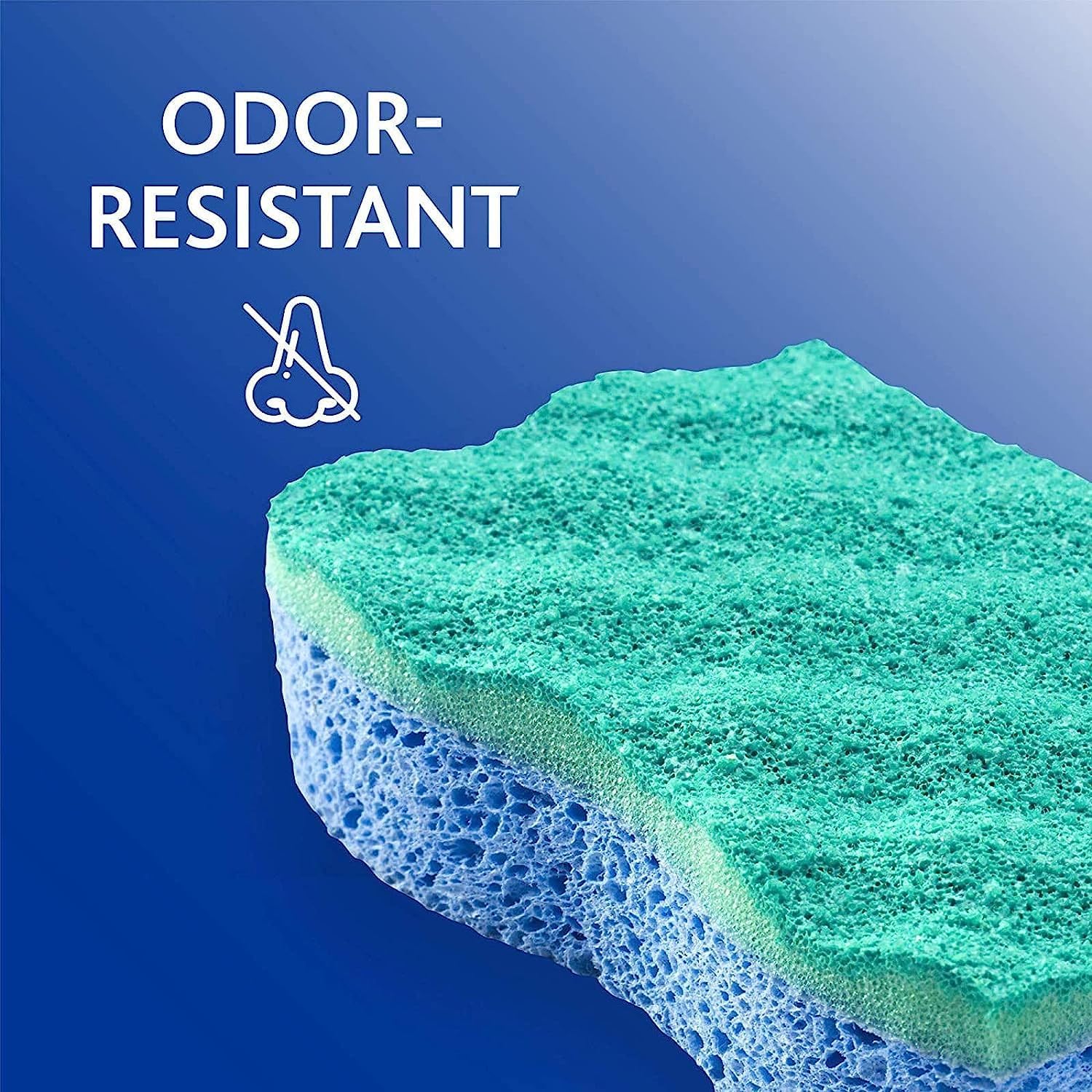 O-Cedar Scrunge Non-Scratch Scrub Sponge (Pack of 6) Multi-Use, All-Purpose, Odor-Resistant, Scrubbing Sponge Safely Cleans All Hard Surfaces in Kitchen and Bathroom