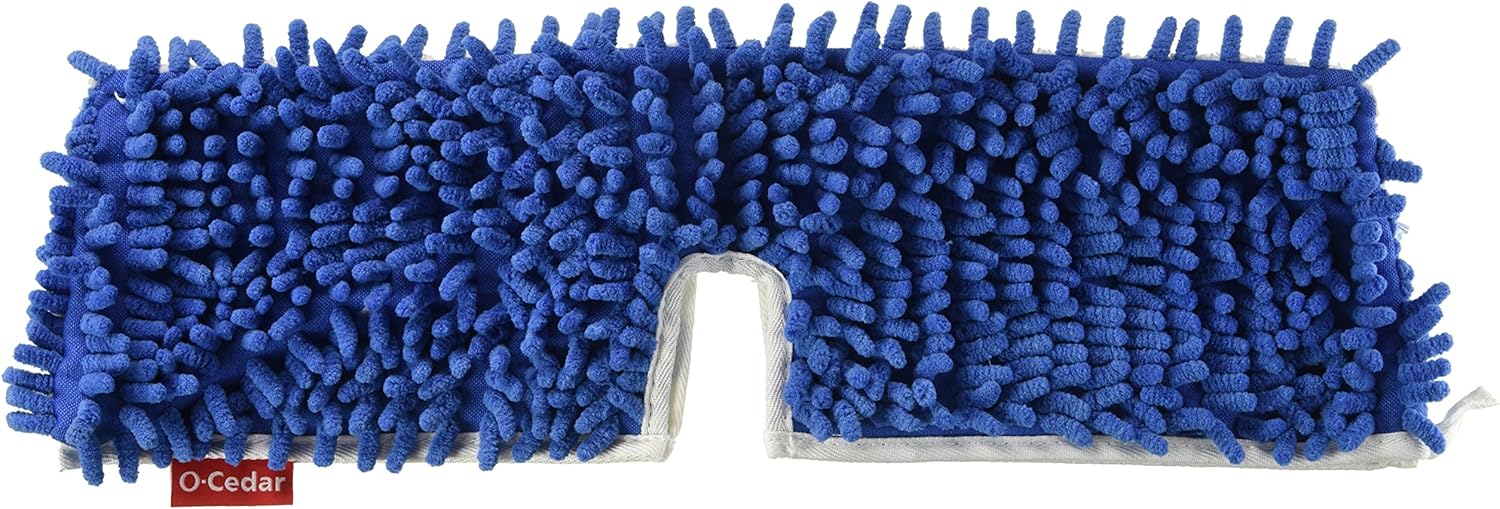 O-Cedar Hardwood Floor 'N More 3-Action Flip Mop Head Replacement | Machine Washable | Reusable | Microfiber Refill | Removes 99% of Bacteria
