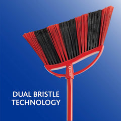 O-Cedar Pet Pro Broom with Step-On Dustpan | Remove 99% with One Sweep | DustPan Removes 3 Times More Pet Hair | Quiet Cleaning Tool for Cat and Dog Owners