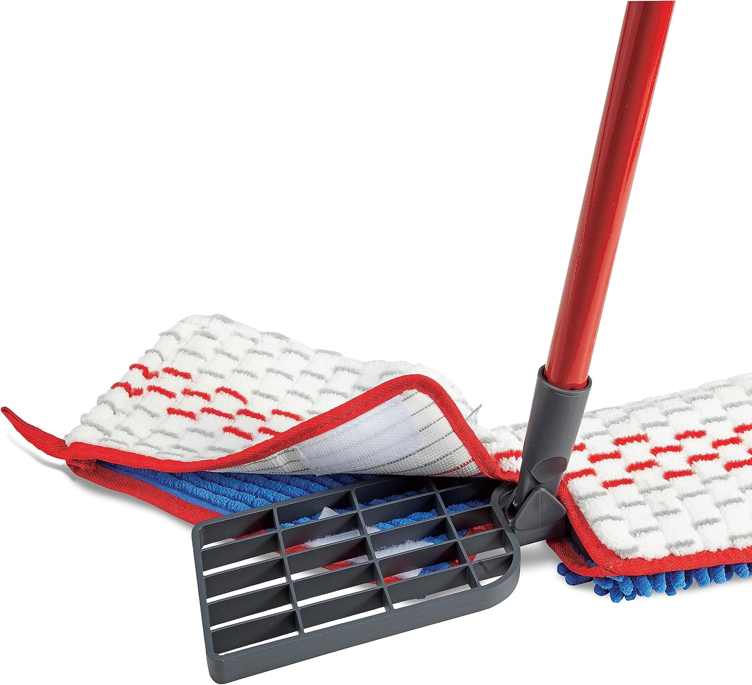 O-Cedar Hardwood Floor 'N More 3-Action Flip Mop Head Replacement | Machine Washable | Reusable | Microfiber Refill | Removes 99% of Bacteria