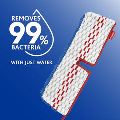 O-Cedar Hardwood Floor 'N More 3-Action Flip Mop Head Replacement | Machine Washable | Reusable | Microfiber Refill | Removes 99% of Bacteria