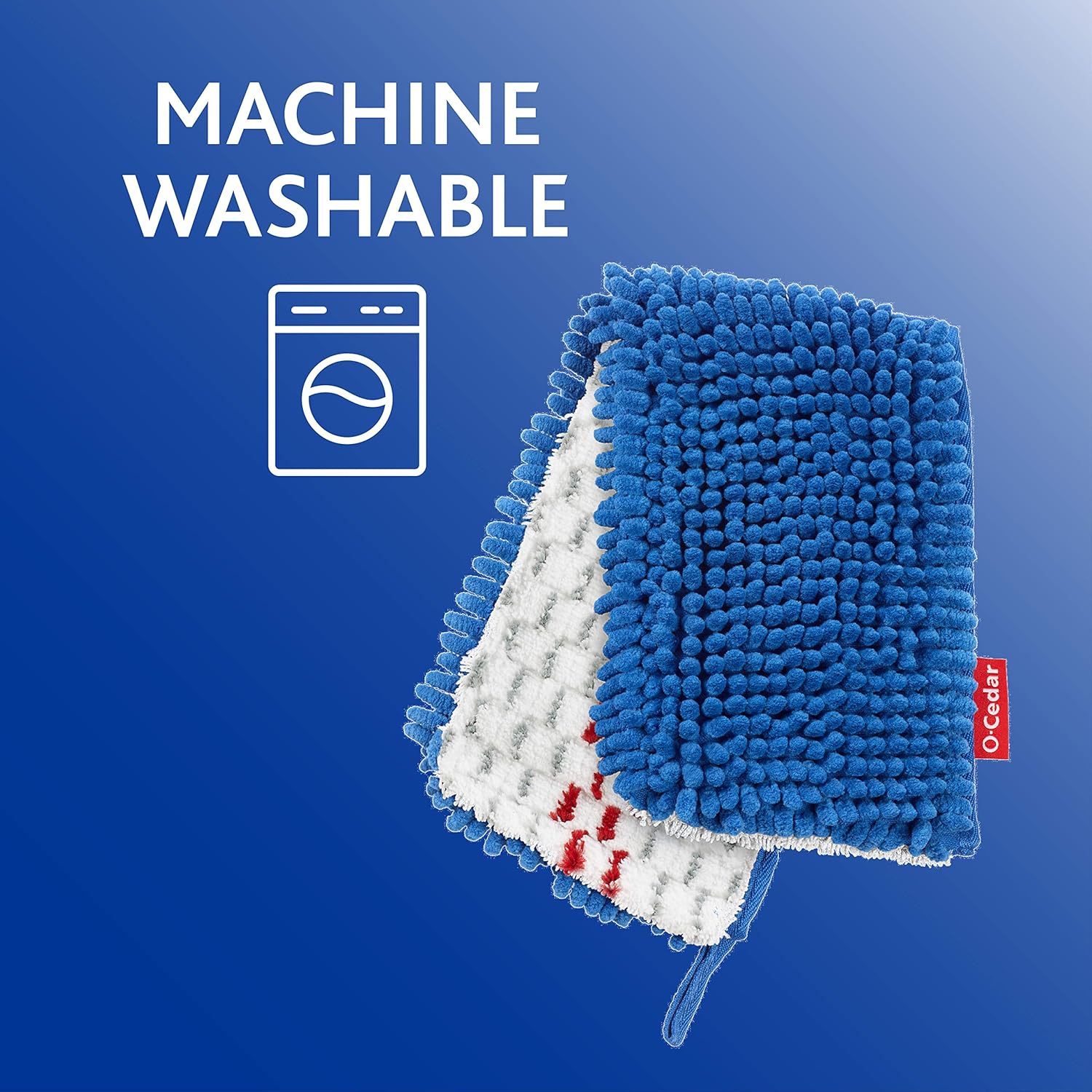 O-Cedar Hardwood Floor 'N More 3-Action Flip Mop Head Replacement | Machine Washable | Reusable | Microfiber Refill | Removes 99% of Bacteria